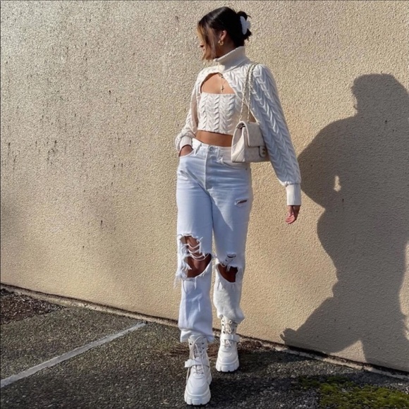 NWT Zara 3 Piece Cable-Knit Arm Warmer, Tank & D… - Picture 14 of 16